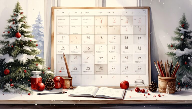 calendrier de l'avent écriture créative 2025